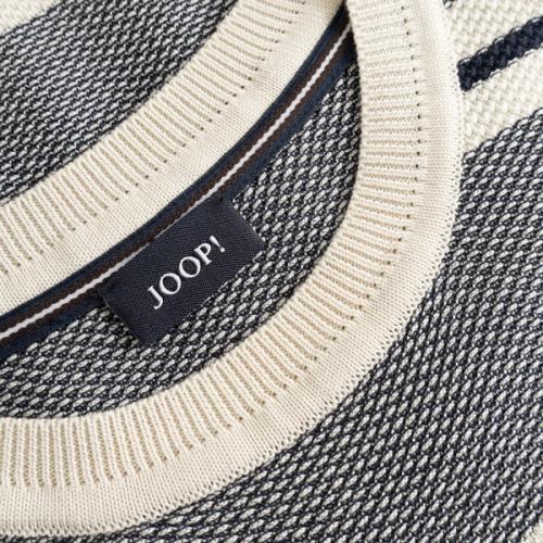 Sweater knit pattern neckline detail — menswear photography GoPackshot