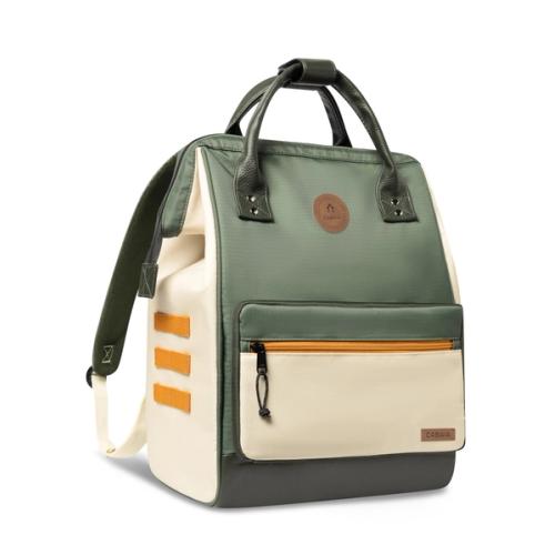 Backpack front angle colorblock packshot — GoPackshot studio