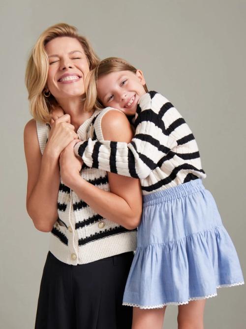 Kids knitwear on-model photography in studio — childrenswear ecommerce GoPackshot