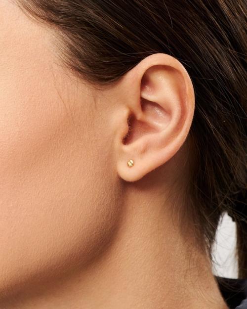 Earring on-model extreme close-up showing scale — jewellery photography GoPackshot