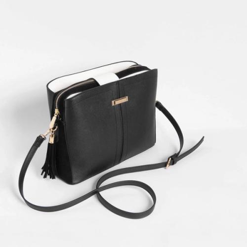 Crossbody bag angled packshot — ecommerce accessories GoPackshot