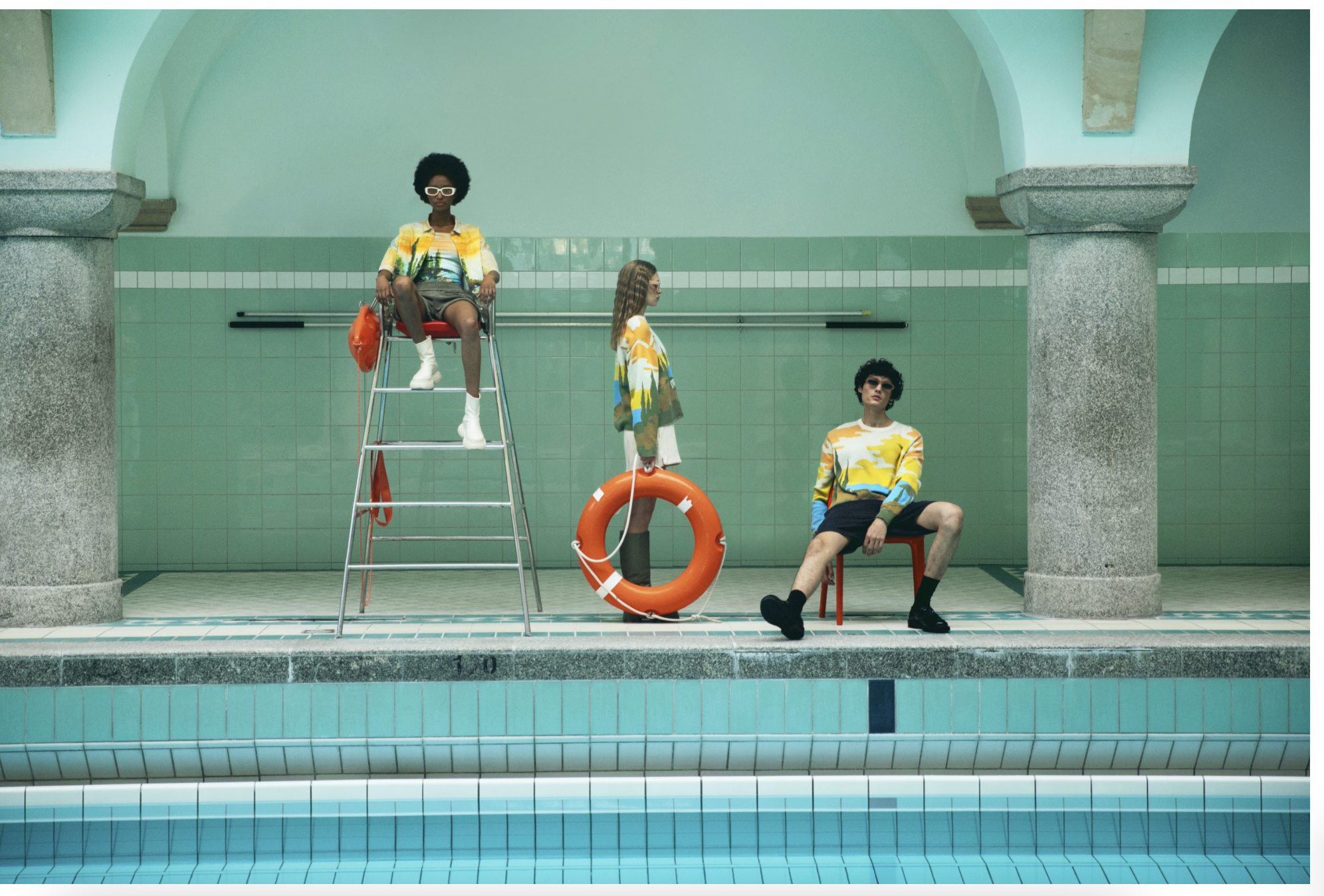 Flat lay fashion photography styling