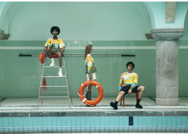 Flat lay fashion photography styling