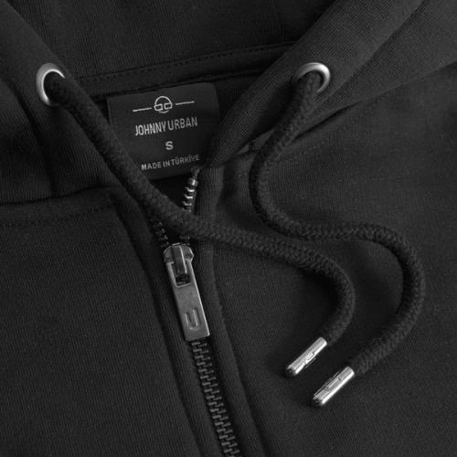 Hoodie zipper drawstring hardware detail — menswear photography GoPackshot