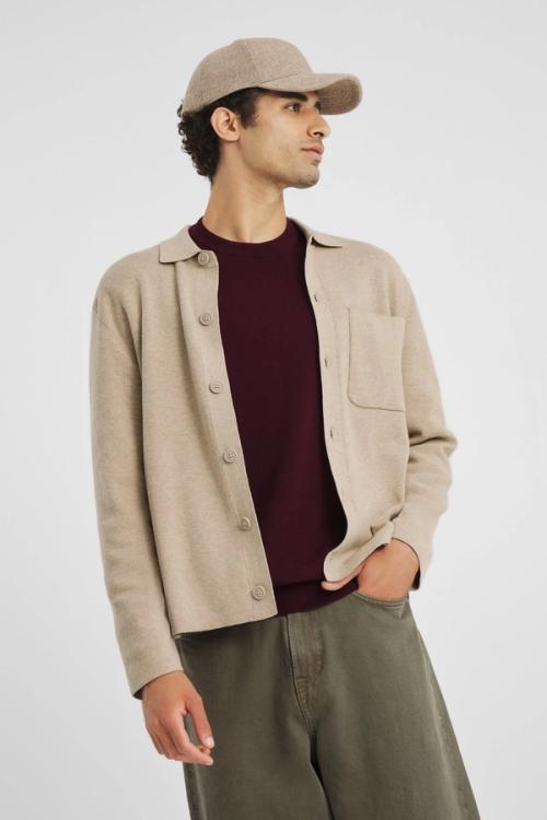 Jacket on-model layered autumn photography — menswear ecommerce GoPackshot