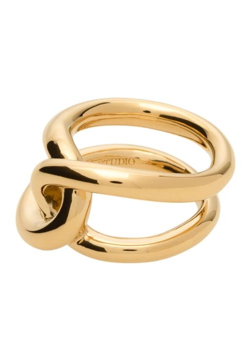 Ring packshot on white background showing sculptural form — jewellery photography GoPackshot