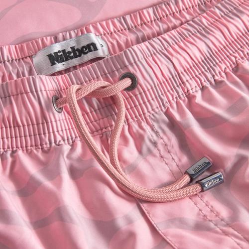 Swim shorts waistband detail macro — swimwear photography GoPackshot studio