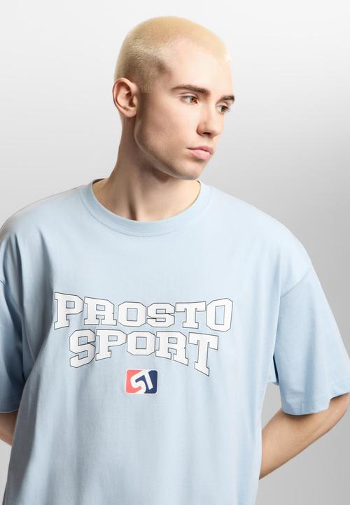 Men's printed t-shirt on-model photography — menswear ecommerce GoPackshot
