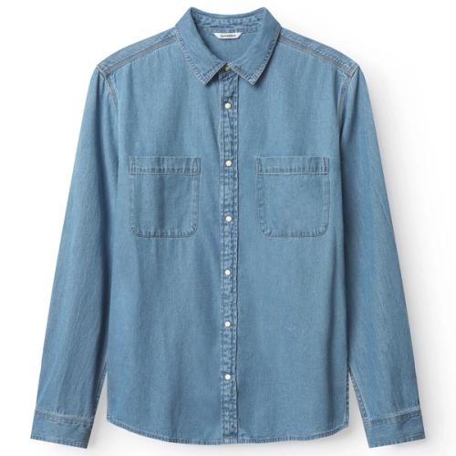 Shirt flat-lay packshot on white background — ecommerce GoPackshot