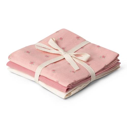 Kids muslin cloths bundle packshot on white background — childrenswear studio GoPackshot