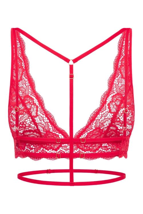 Bralette back-view packshot on white background — lingerie GoPackshot studio