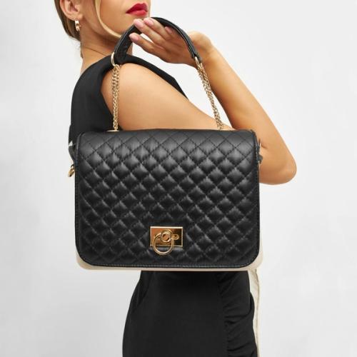 Shoulder bag on-model editorial photography — GoPackshot studio