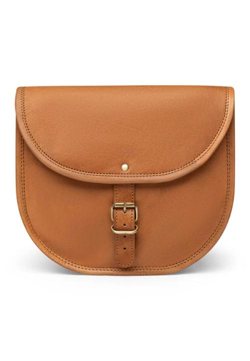 Saddle bag front view packshot — ecommerce accessories GoPackshot