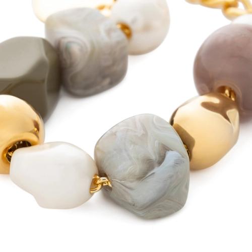 Necklace macro showing mixed bead arrangement — jewellery photography GoPackshot