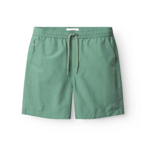 Swim shorts packshot on white background — swimwear ecommerce GoPackshot