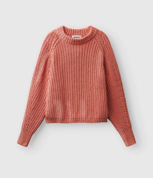 Sweater flat-lay packshot on grey background — womenswear ecommerce GoPackshot