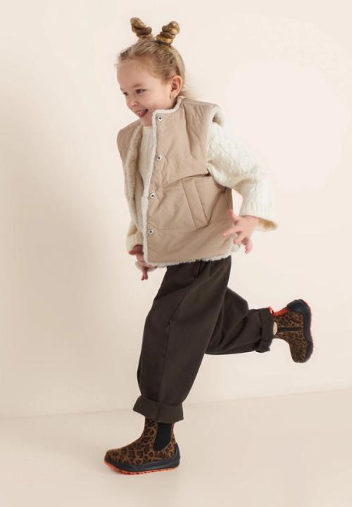 Kids layered outfit on-model photography — childrenswear ecommerce GoPackshot