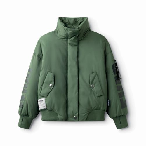 Kids puffer jacket packshot on white background — childrenswear ecommerce GoPackshot