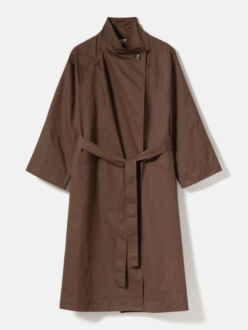 Coat flat-lay packshot on white background — womenswear ecommerce GoPackshot