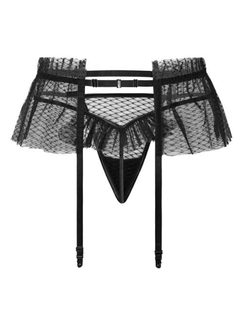 Garter belt packshot on white background — lingerie photography GoPackshot