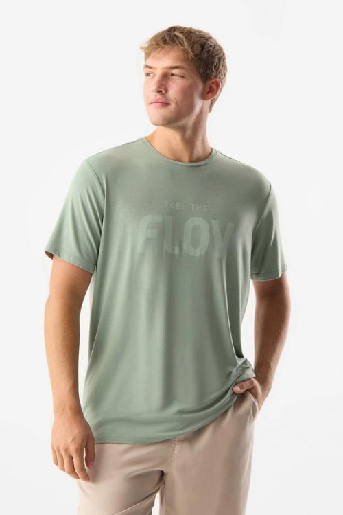 T-shirt on-model photography in studio — menswear ecommerce GoPackshot