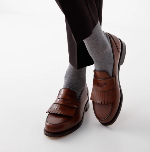 Loafer on-model photography with classic menswear styling — GoPackshot studio