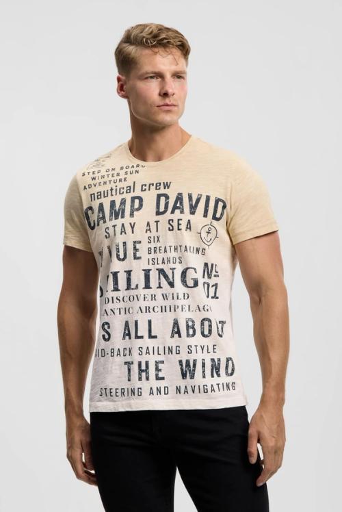T-shirt on-model studio photography — menswear ecommerce GoPackshot