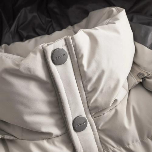 Jacket snap button collar detail photography — womenswear ecommerce GoPackshot