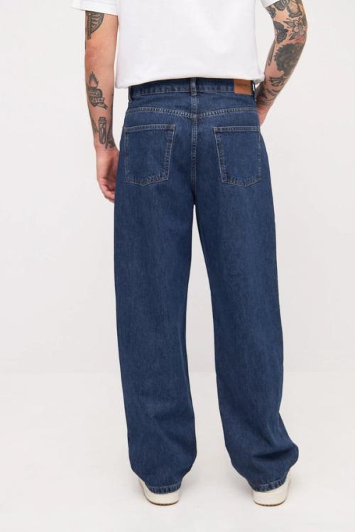 Jeans back view on-model — menswear denim studio GoPackshot