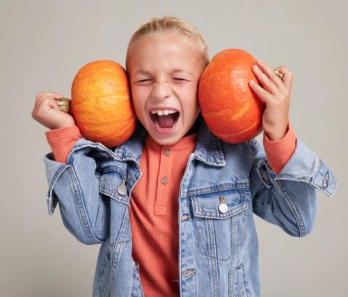 Kids jacket on-model photography in studio — childrenswear ecommerce GoPackshot