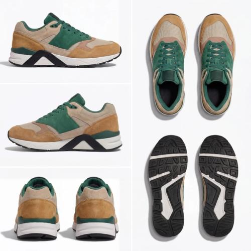 Sneaker multi-angle six-view packshot on neutral background — GoPackshot
