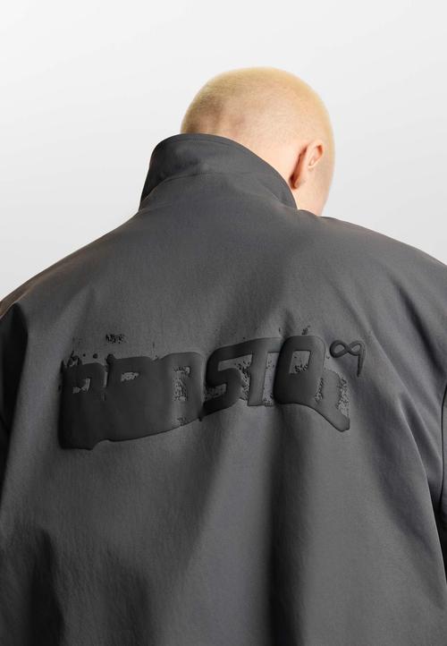 Men's jacket back print detail photography — menswear ecommerce GoPackshot