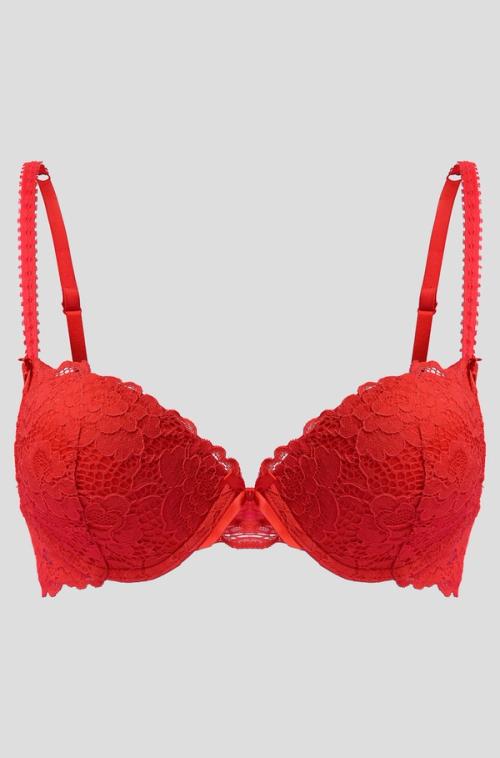 Bra packshot on gray background — lingerie studio photography GoPackshot