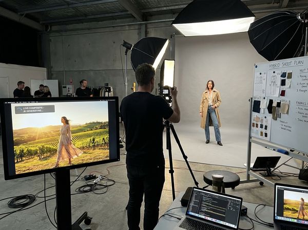 Combined photo and video production