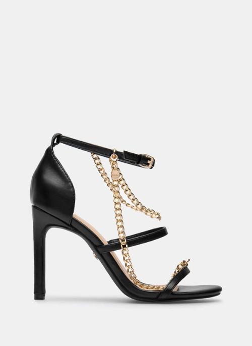 Heel side profile packshot on grey background — ecommerce photography GoPackshot