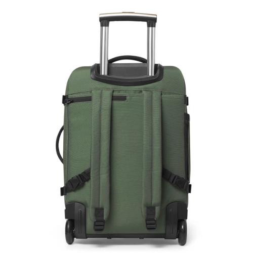 Wheeled travel backpack back view — ecommerce luggage GoPackshot