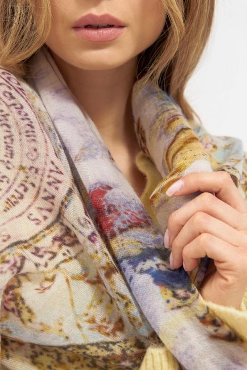 Scarf on-model hand detail photography for ecommerce