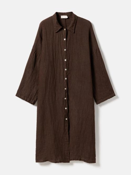 Dress flat-lay packshot on grey background — womenswear ecommerce GoPackshot