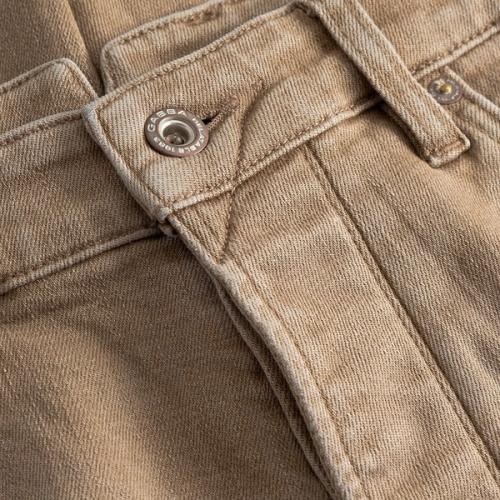 Jeans waistband button detail — macro photography GoPackshot