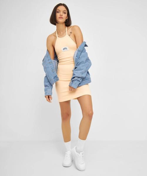 Bodycon dress on-model styled photography — streetwear studio GoPackshot