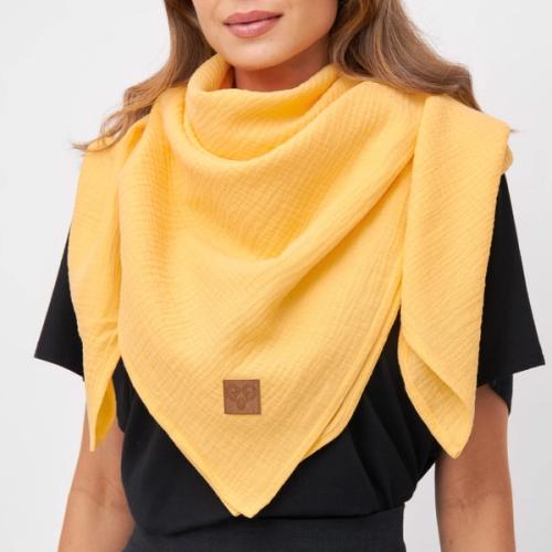 Scarf on-model draped photography for accessories ecommerce