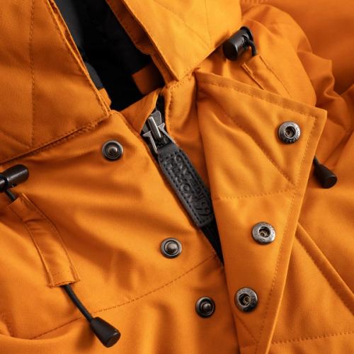 Jacket snap button zipper hardware detail — menswear photography GoPackshot