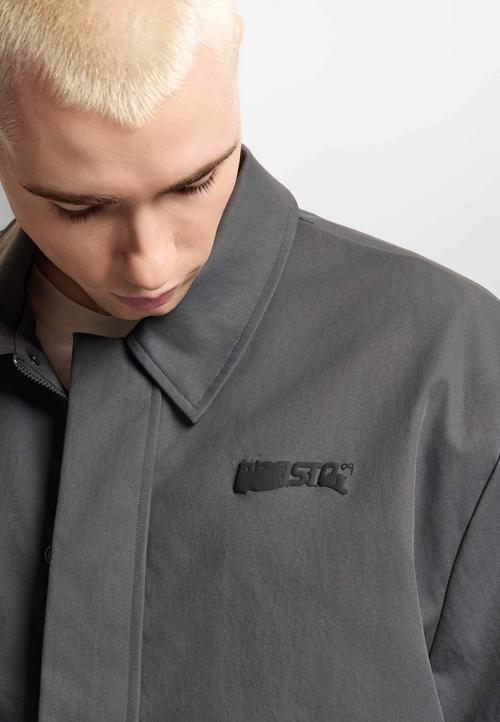 Men's jacket collar detail on-model photography — menswear ecommerce GoPackshot