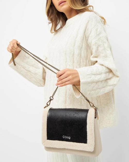 Crossbody bag on-model winter styling — GoPackshot ecommerce studio