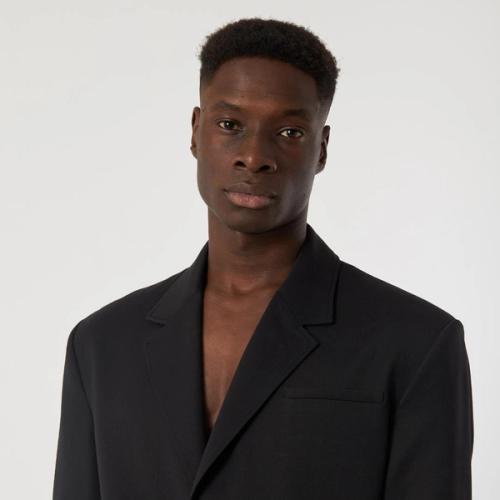 Blazer on-model lapel detail photography — menswear ecommerce GoPackshot