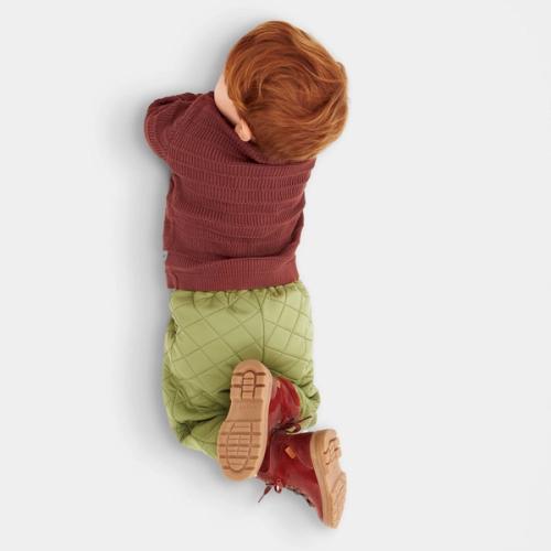 Kids cardigan creative top-down photography — childrenswear studio GoPackshot