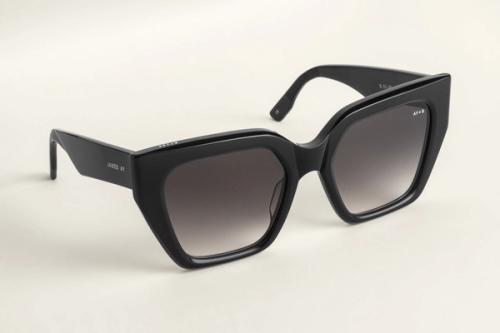 Sunglasses cat-eye three-quarter angle packshot — eyewear photography GoPackshot