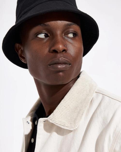 Hat on-model portrait photography for accessories ecommerce