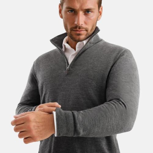 Sweater on-model smart casual photography — menswear ecommerce GoPackshot