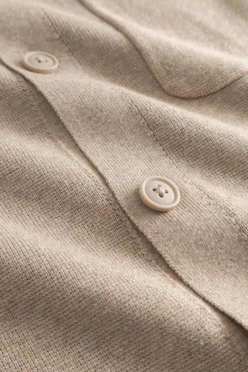Sweater button knit texture detail macro — menswear photography GoPackshot